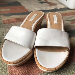 White Nine West wedges